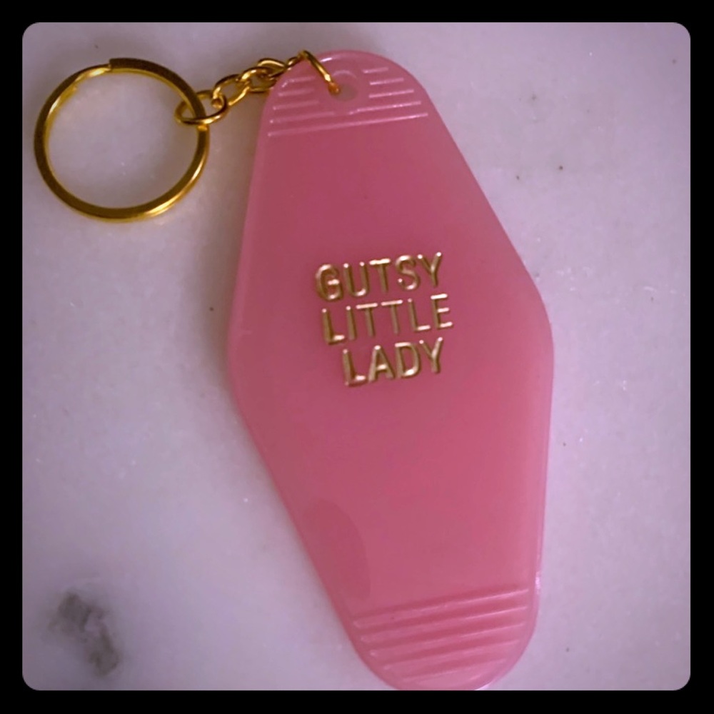 Gutsy Little Lady Hotel Keychain